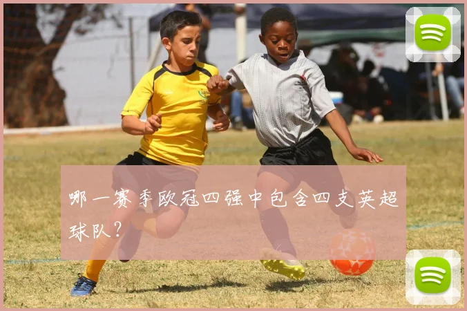 哪一赛季欧冠四强中包含四支英超球队？